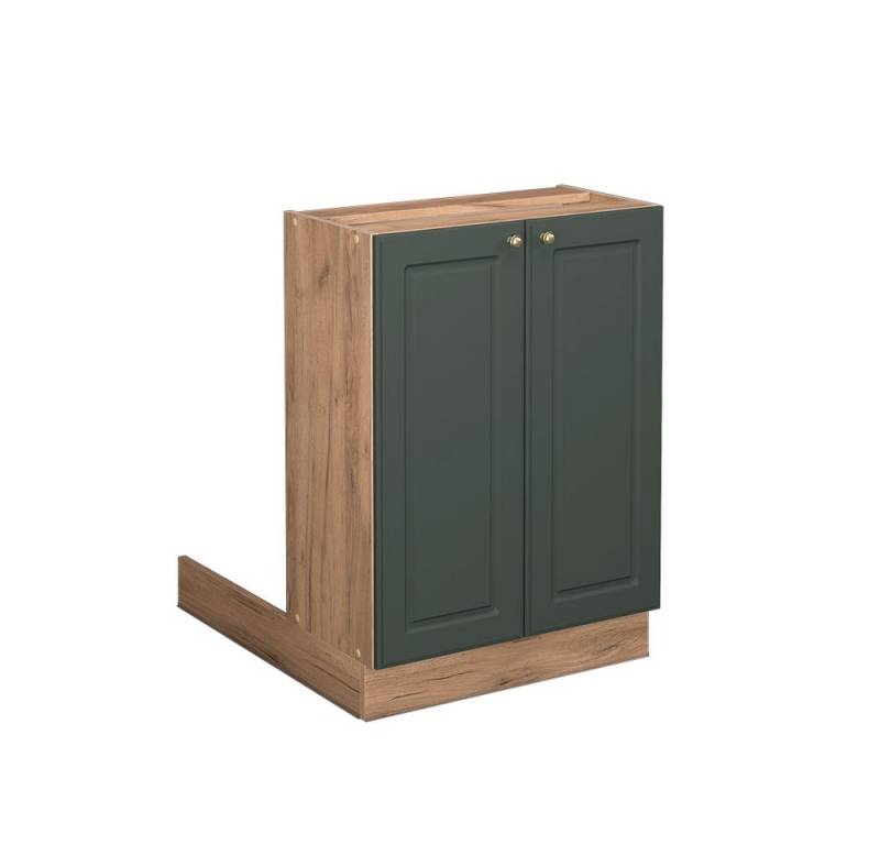 Vicco Unterschrank Fame-Line, Grün-Gold Landhaus/Eiche, 60 cm ohne Arbeitsplatte von Vicco