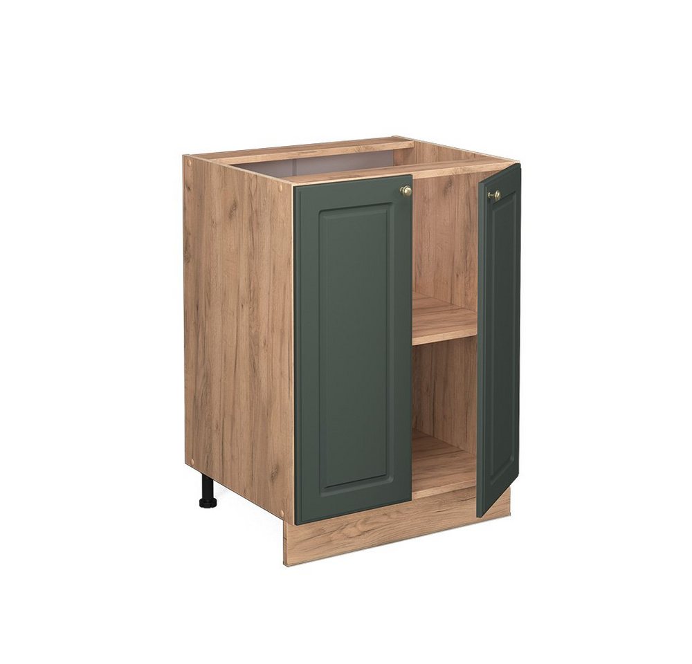 Vicco Unterschrank Fame-Line, Grün-Gold Landhaus/Goldkraft Eiche, 60 cm, AP Anthrazit Vicco Unterschrank Fame-Line, Grün-Gold Landhaus/Goldkraft Eiche, 60 cm, AP Anthrazit von Vicco