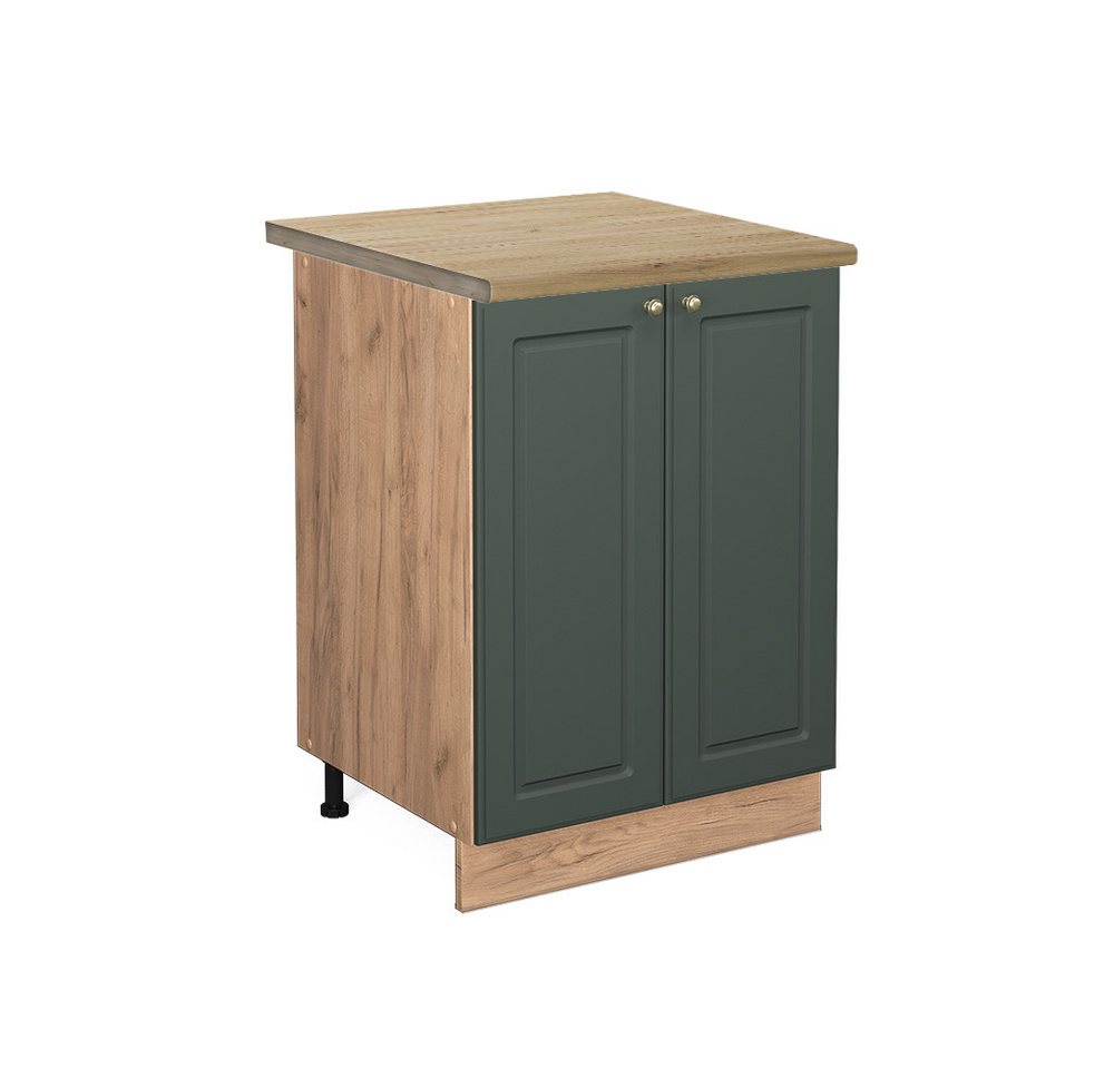 Vicco Unterschrank Fame-Line, Grün-Gold Landhaus/Goldkraft Eiche, 60 cm, AP Eiche Vicco Unterschrank Fame-Line, Grün-Gold Landhaus/Goldkraft Eiche, 60 cm, AP Eiche von Vicco