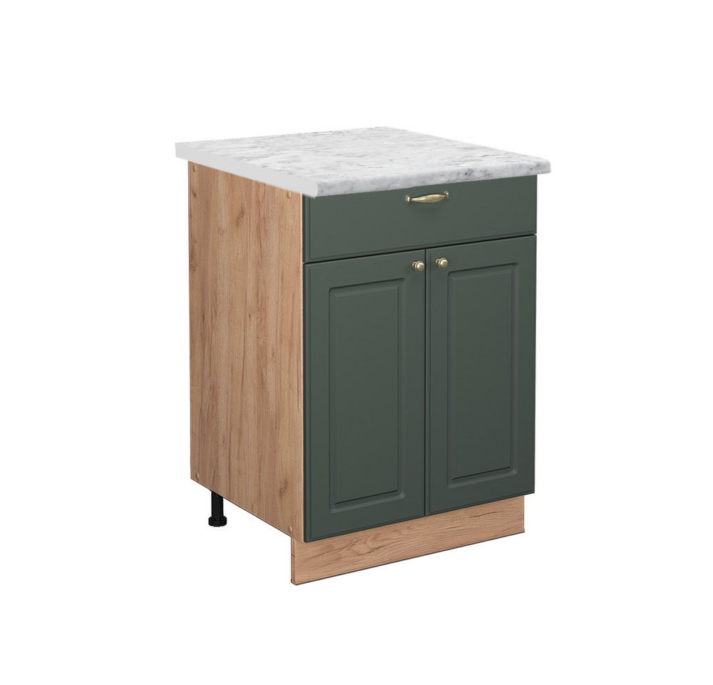 Vicco Unterschrank Fame-Line, Grün-Gold Landhaus/Goldkraft Eiche, 60 cm mit Schublade... Vicco Unterschrank Fame-Line, Grün-Gold Landhaus/Goldkraft Eiche, 60 cm mit Schublade... von Vicco