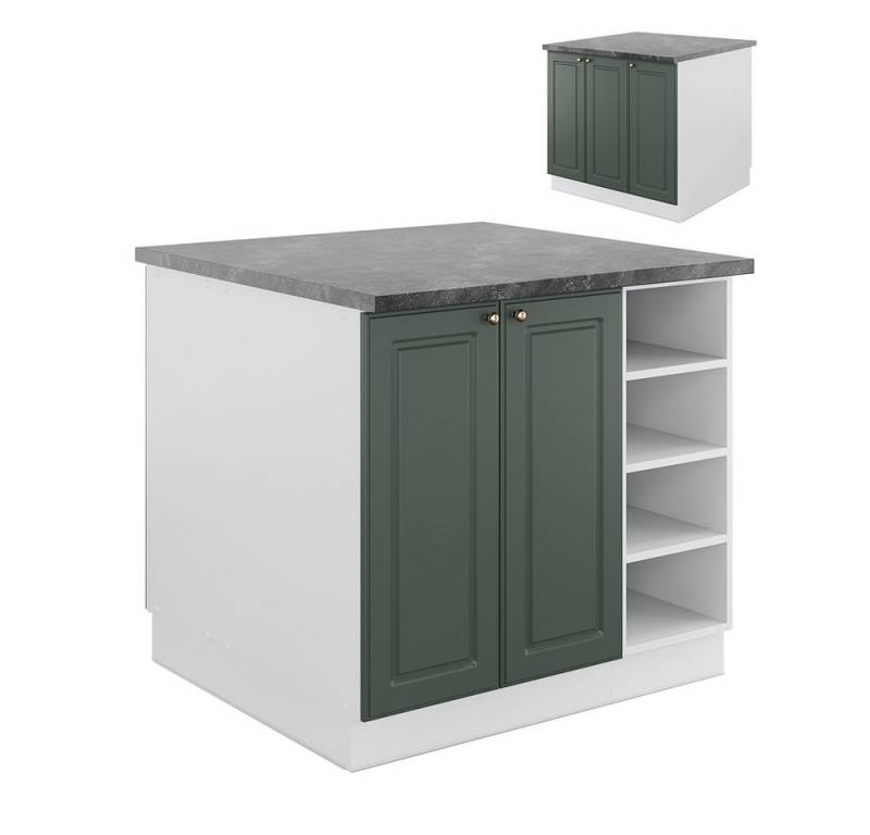 Vicco Unterschrank Fame-Line, Grün-Gold Landhaus/Weiß, 90 cm ohne Arbeitsplatte Vicco Unterschrank Fame-Line, Grün-Gold Landhaus/Weiß, 90 cm ohne Arbeitsplatte von Vicco