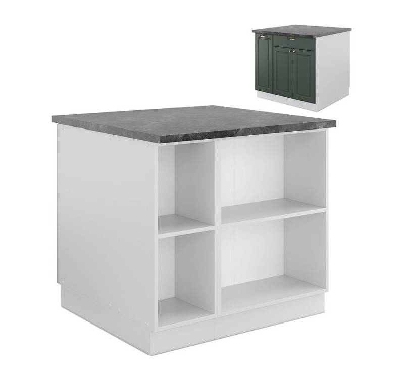 Vicco Unterschrank Fame-Line, Grün-Gold Landhaus/Weiß, 90cm, ohne Arbeitsplatte Vicco Unterschrank Fame-Line, Grün-Gold Landhaus/Weiß, 90cm, ohne Arbeitsplatte von Vicco