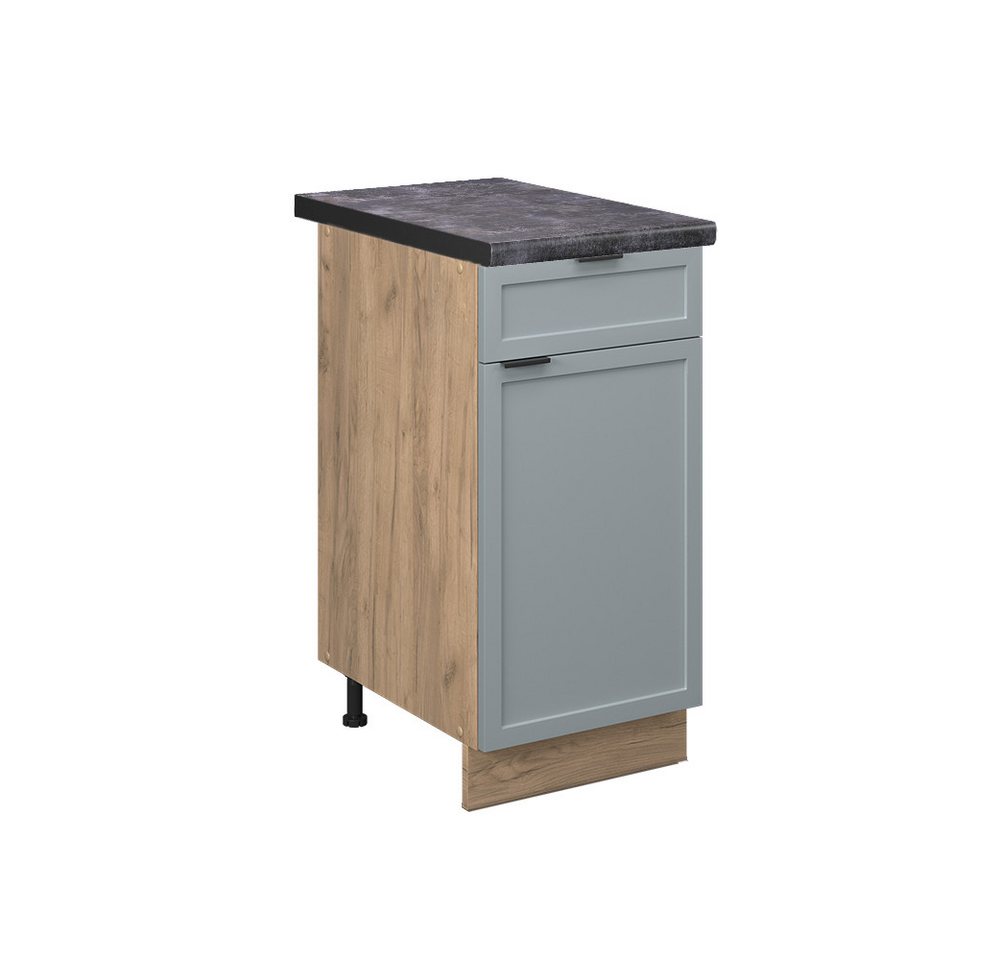 Vicco Unterschrank Fame-Line, Hellblau-grau/Goldkraft Eiche, 40 cm, AP Anthrazit Vicco Unterschrank Fame-Line, Hellblau-grau/Goldkraft Eiche, 40 cm, AP Anthrazit von Vicco