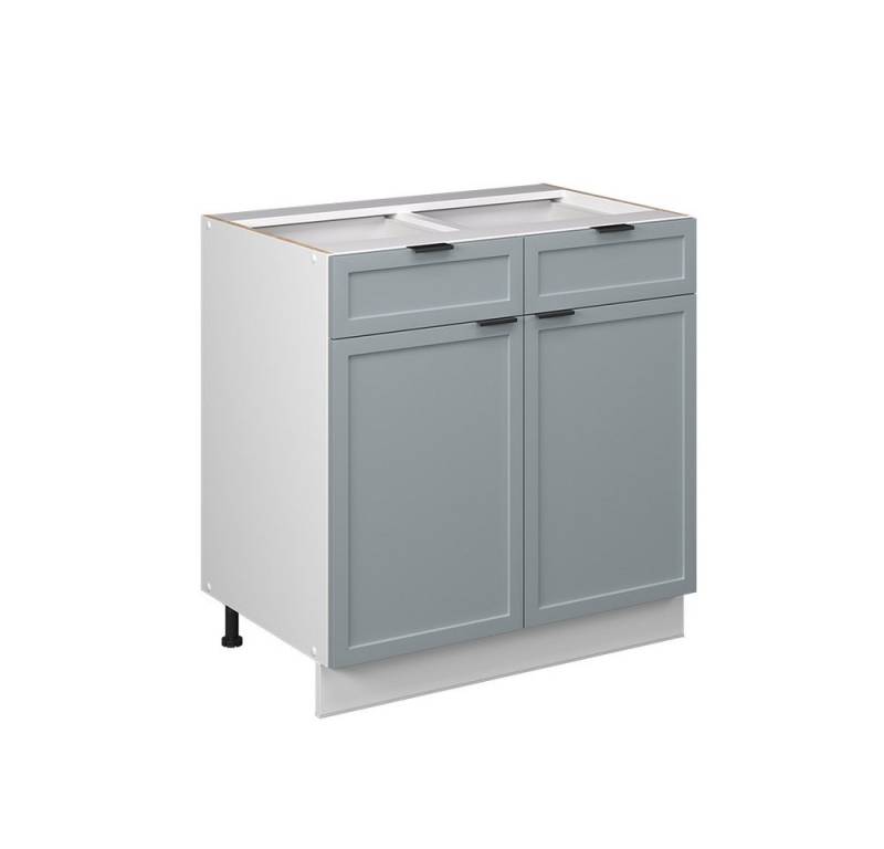 Vicco Unterschrank Fame-Line, Hellblau-grau/Weiß, 80 cm ohne Arbeitsplatte von Vicco