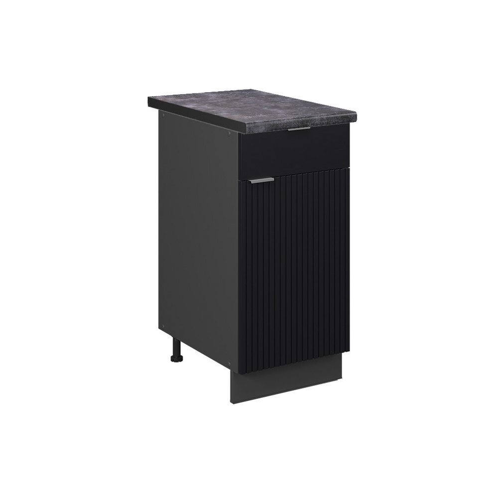 Vicco Unterschrank Fame-Line, Schwarz gestreift/Anthrazit, 40 cm, AP Anthrazit Vicco Unterschrank Fame-Line, Schwarz gestreift/Anthrazit, 40 cm, AP Anthrazit von Vicco