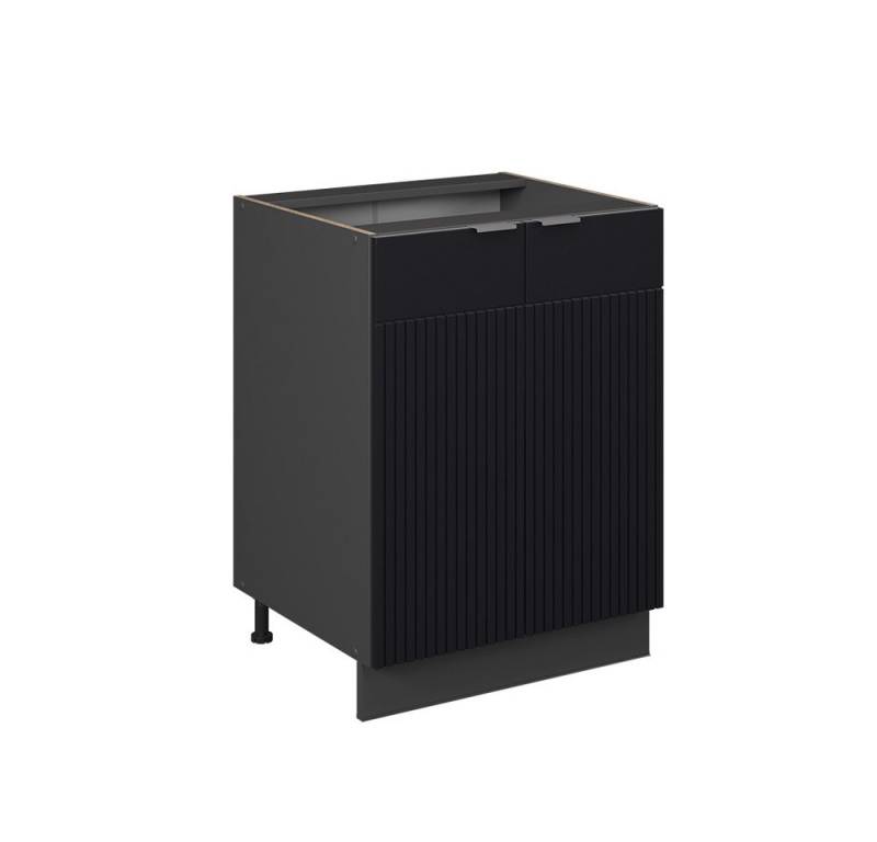 Vicco Unterschrank Fame-Line, Schwarz gestreift/Anthrazit, 60 cm ohne Arbeitsplatte Vicco Unterschrank Fame-Line, Schwarz gestreift/Anthrazit, 60 cm ohne Arbeitsplatte von Vicco