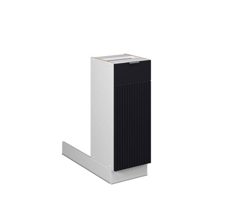 Vicco Unterschrank Fame-Line, Schwarz gestreift/Weiß, 30 cm ohne Arbeitsplatte von Vicco