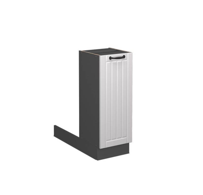 Vicco Unterschrank Fame-Line, Weiß Landhaus/Anthrazit, 30 cm ohne Arbeitsplatte von Vicco