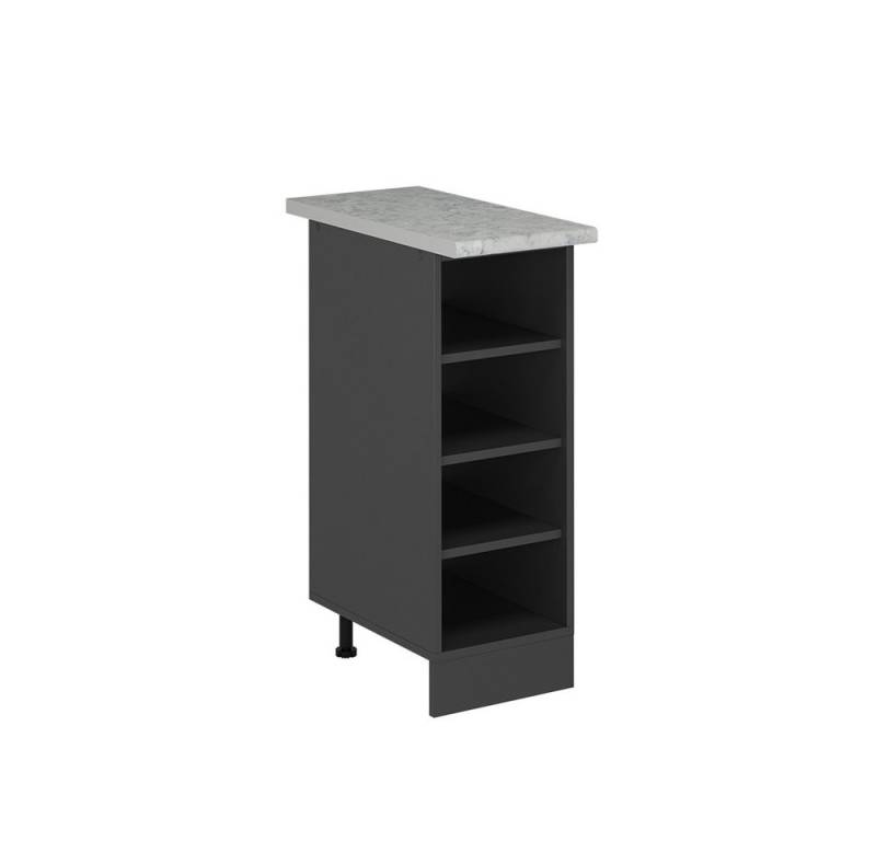 Vicco Unterschrank R-Line, Anthrazit, 30 cm AP Marmor von Vicco