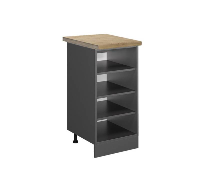 Vicco Unterschrank R-Line, Anthrazit/Anthrazit, 40 cm, AP Eiche von Vicco