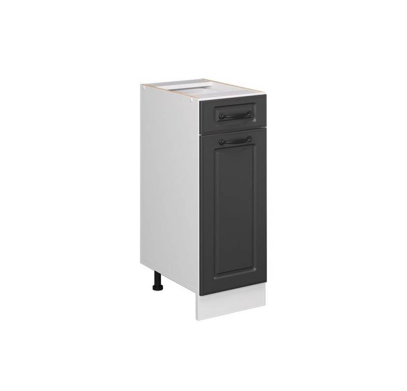 Vicco Unterschrank R-Line, Anthrazit Landhaus/Weiß, 30 cm ohne Arbeitsplatte von Vicco