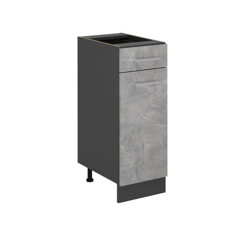 Vicco Unterschrank R-Line, Beton/Anthrazit, 30 cm ohne Arbeitsplatte von Vicco