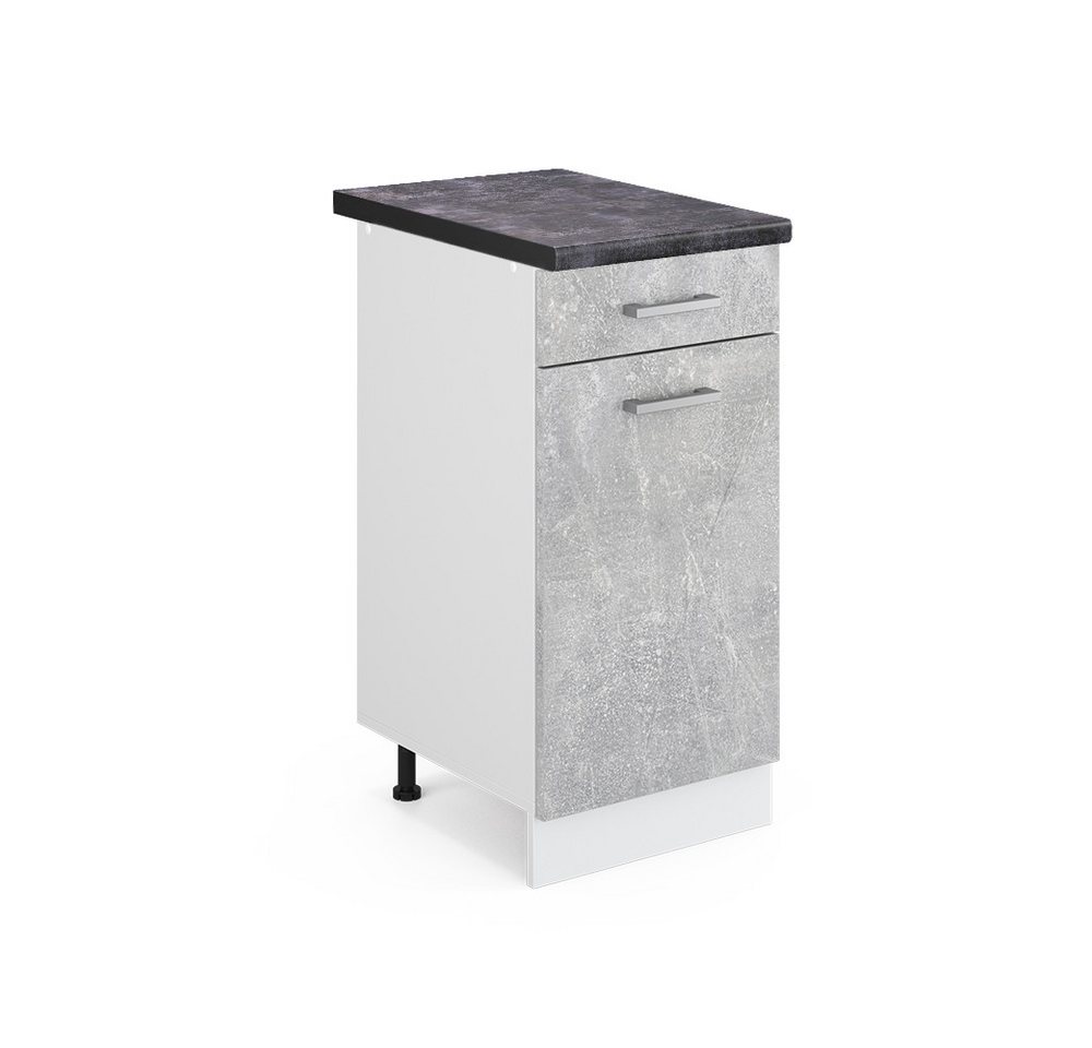 Vicco Unterschrank R-Line, Beton/Weiß, 40 cm, AP Anthrazit Vicco Unterschrank R-Line, Beton/Weiß, 40 cm, AP Anthrazit von Vicco