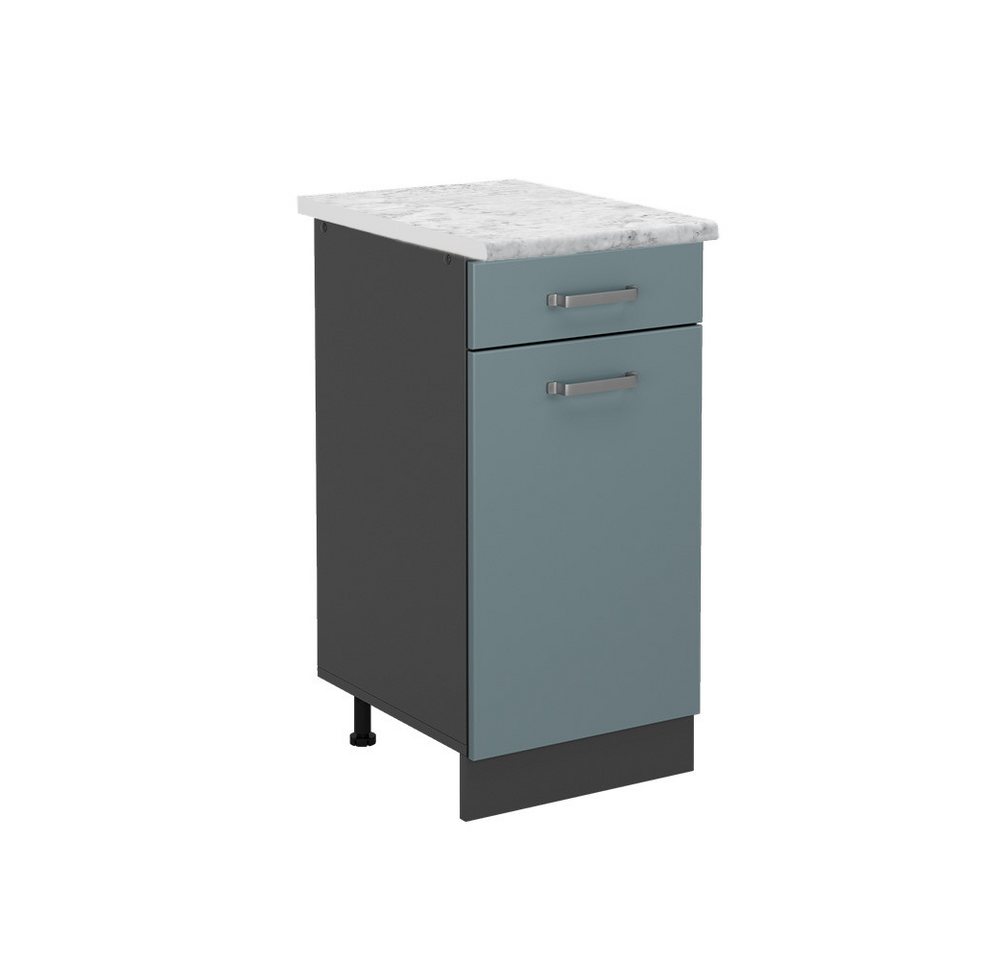 Vicco Unterschrank R-Line, Blau-Grau/Anthrazit, 40 cm AP Marmor Vicco Unterschrank R-Line, Blau-Grau/Anthrazit, 40 cm AP Marmor von Vicco