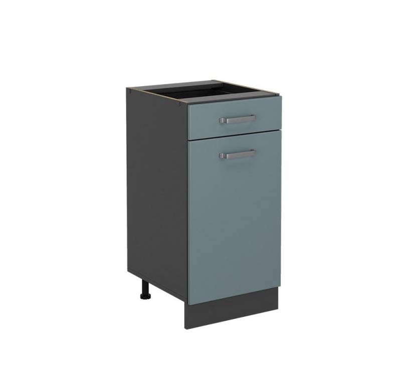 Vicco Unterschrank R-Line, Blau-Grau/Anthrazit, 40 cm ohne Arbeitsplatte von Vicco