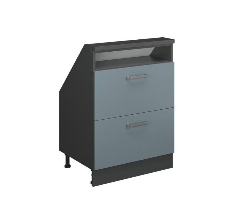 Vicco Unterschrank R-Line, Blau-Grau/Anthrazit, 60 cm mit 2 Schubladen Vicco Unterschrank R-Line, Blau-Grau/Anthrazit, 60 cm mit 2 Schubladen von Vicco