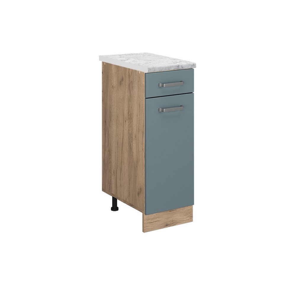 Vicco Unterschrank R-Line, Blau-Grau/Goldkraft Eiche, 30 cm AP Marmor Vicco Unterschrank R-Line, Blau-Grau/Goldkraft Eiche, 30 cm AP Marmor von Vicco