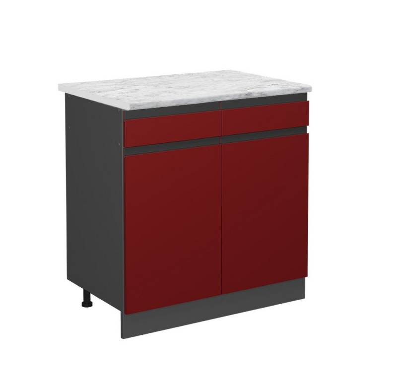 Vicco Unterschrank R-Line, Rot/Anthrazit, AP Marmor Vicco Unterschrank R-Line, Rot/Anthrazit, AP Marmor von Vicco