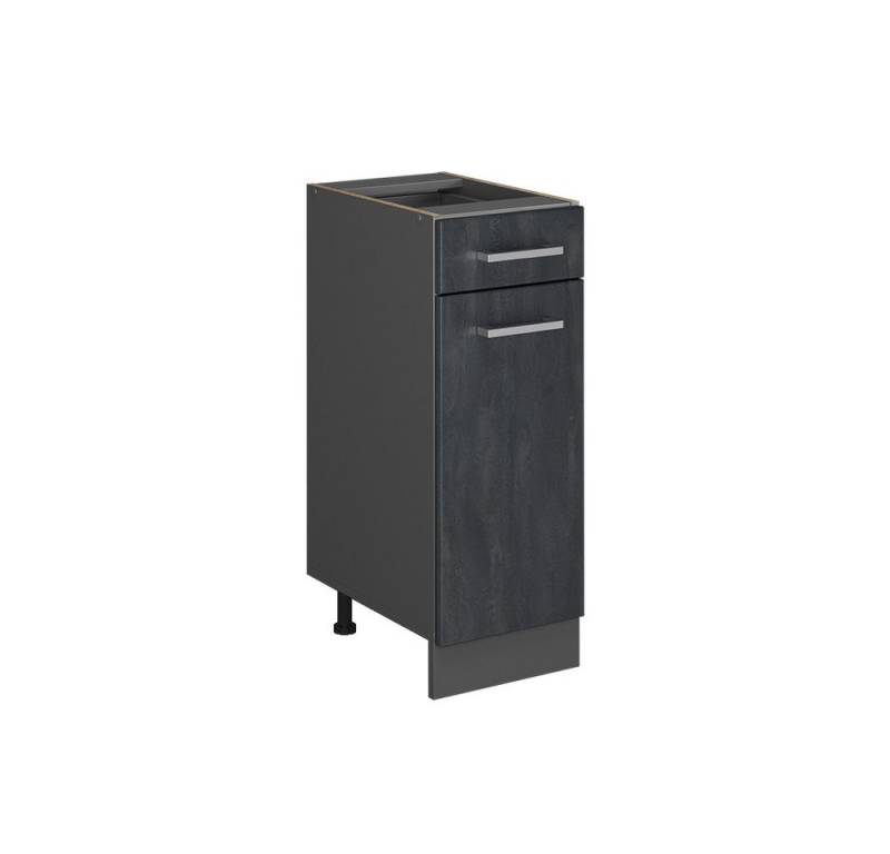 Vicco Unterschrank R-Line, Schwarz Beton/Anthrazit, 30 cm ohne Arbeitsplatte von Vicco