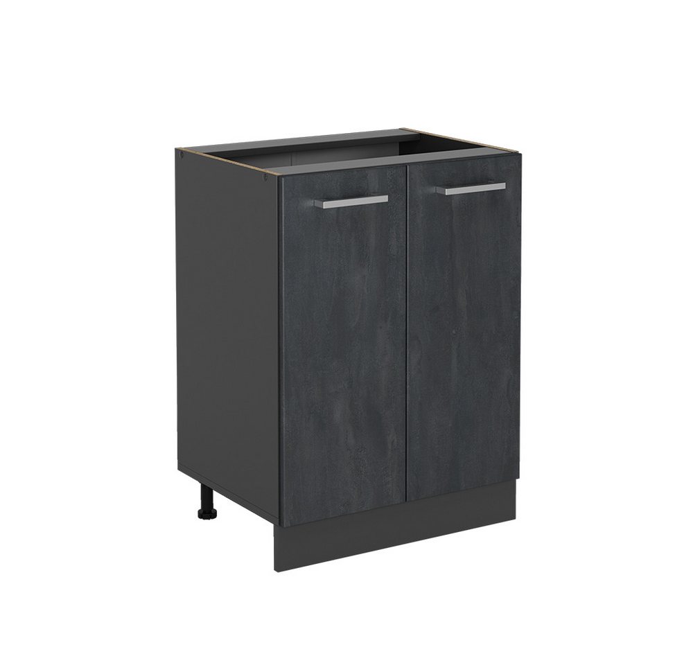 Vicco Unterschrank R-Line, Schwarz Beton/Anthrazit, 60 cm ohne Arbeitsplatte Vicco Unterschrank R-Line, Schwarz Beton/Anthrazit, 60 cm ohne Arbeitsplatte von Vicco