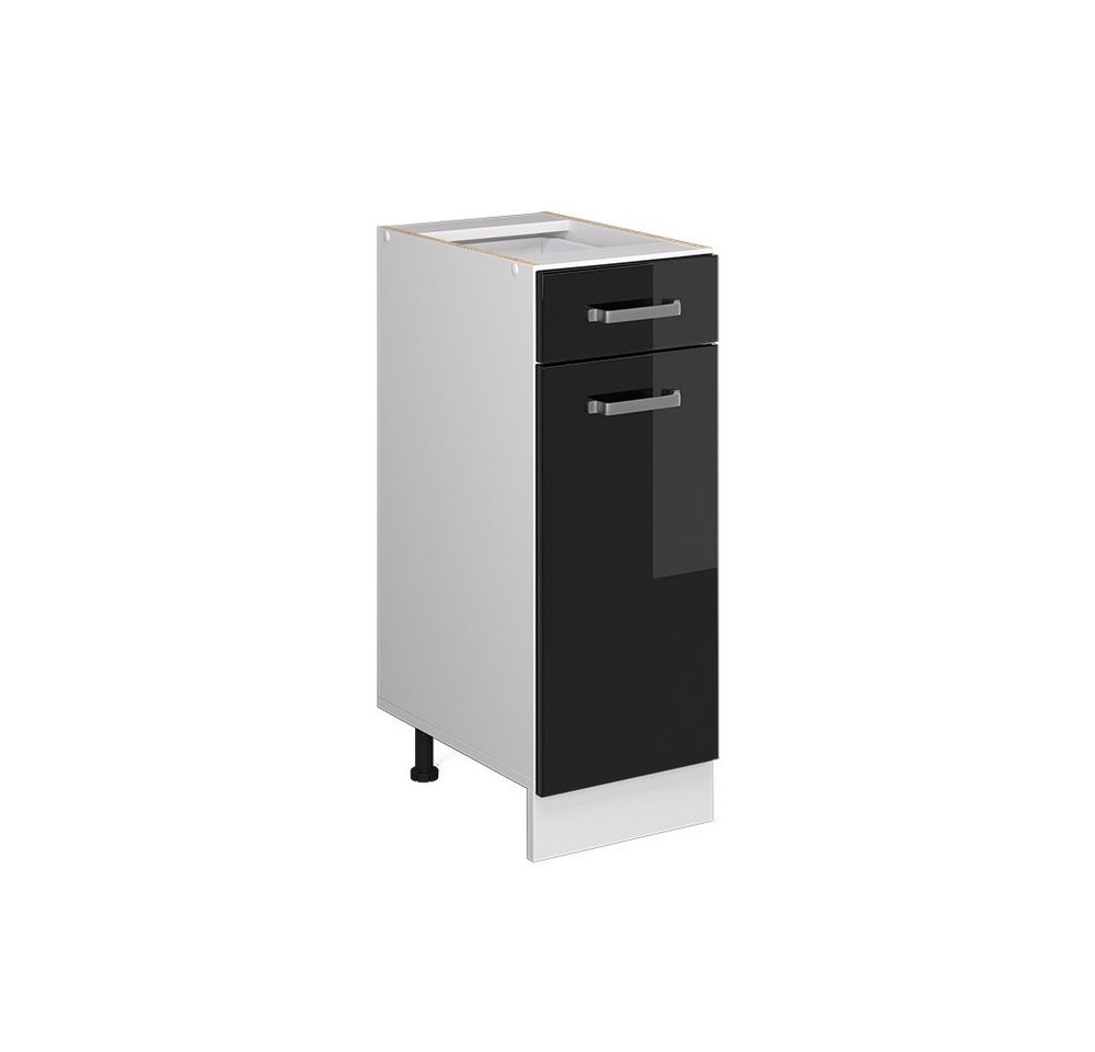 Vicco Unterschrank R-Line, Schwarz Hochglanz/Weiß, 30 cm ohne Arbeitsplatte Vicco Unterschrank R-Line, Schwarz Hochglanz/Weiß, 30 cm ohne Arbeitsplatte von Vicco