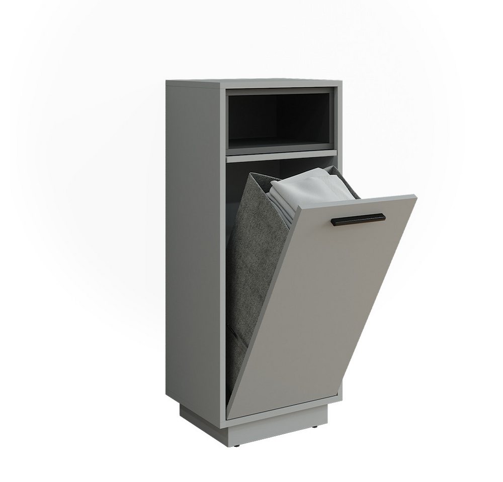 Vicco Wäscheschrank Beatrice, Grau/Anthrazit, 38 x 93 cm mit herausnehmbarer Innentasche Vicco Wäscheschrank Beatrice, Grau/Anthrazit, 38 x 93 cm mit herausnehmbarer Innentasche von Vicco