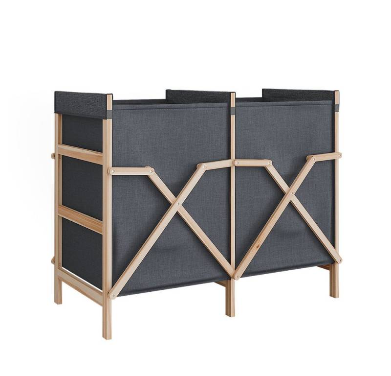 Vicco Wäscheschrank Bruno, Grau, 80 x 64 cm mit 2 Fächern Vicco Wäscheschrank Bruno, Grau, 80 x 64 cm mit 2 Fächern von Vicco