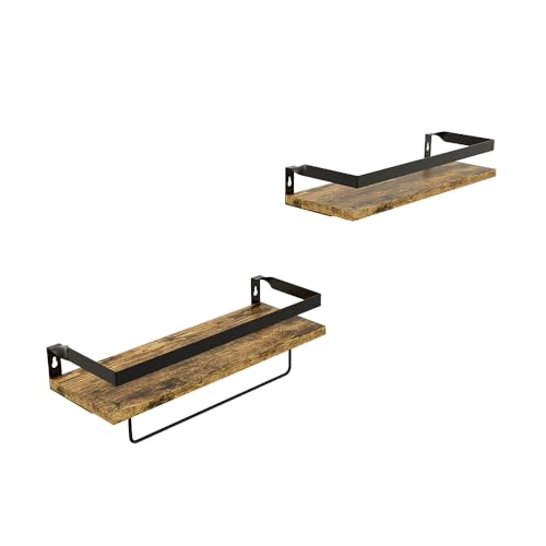 Vicco Wandregal Fyrk, hängendes Regal, Eiche rustikal, 43 x 13 cm 2er Set Vicco Wandregal Fyrk, hängendes Regal, Eiche rustikal, 43 x 13 cm 2er Set von Vicco