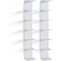 Wandregal Paolo, Weiß, 30 x 190 cm 2er Set Vicco von Vicco