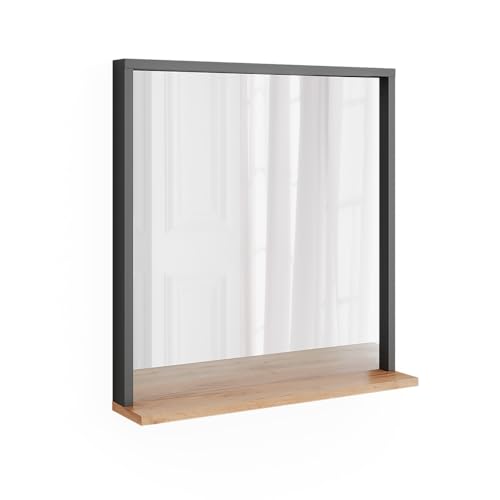 Vicco Wandspiegel Orlando, Anthrazit/Goldkraft Eiche, 57 x 60 cm mit Spiegel Vicco Wandspiegel Orlando, Anthrazit/Goldkraft Eiche, 57 x 60 cm mit Spiegel von Vicco