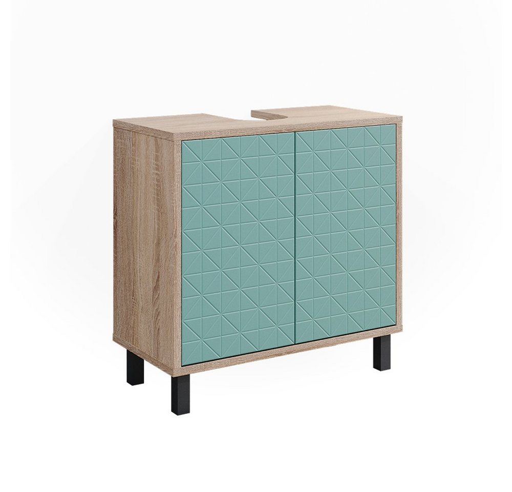 Vicco Waschbeckenunterschrank Agasta, Mintgrün/Sonoma, 56.2 x 57.1 cm Vicco Waschbeckenunterschrank Agasta, Mintgrün/Sonoma, 56.2 x 57.1 cm von Vicco