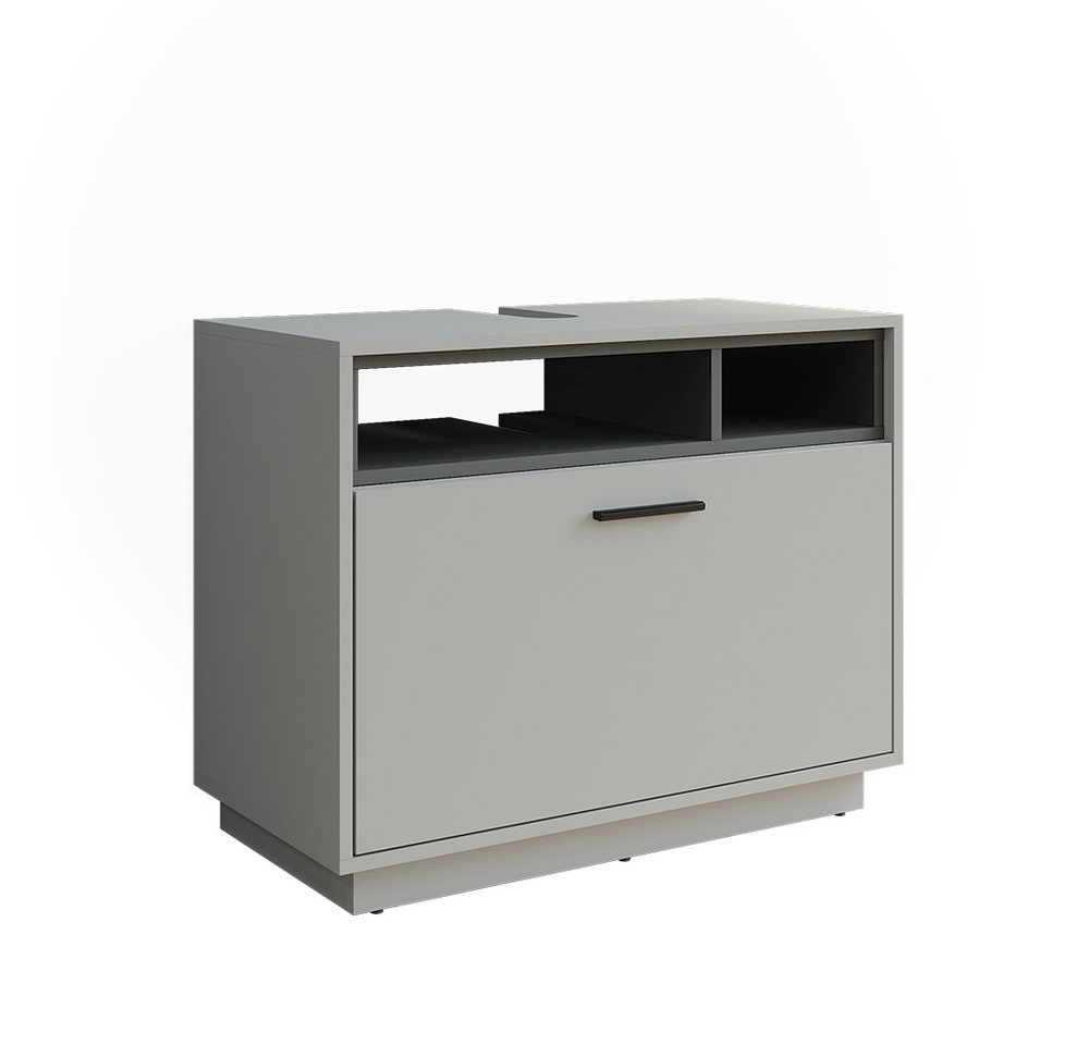 Vicco Waschbeckenunterschrank Beatrice, Grau/Anthrazit/Anthrazit, 80 x 64 cm mit Schublade Vicco Waschbeckenunterschrank Beatrice, Grau/Anthrazit/Anthrazit, 80 x 64 cm mit Schublade von Vicco