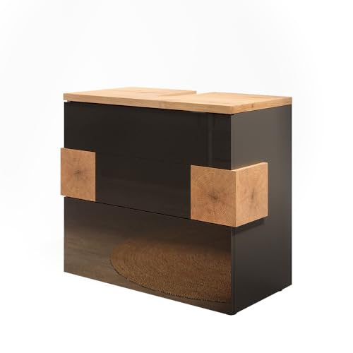 Vicco Waschbeckenunterschrank Eden, Anthrazit, 70 x 64.5 cm mit 2 Schubladen Vicco Waschbeckenunterschrank Eden, Anthrazit, 70 x 64.5 cm mit 2 Schubladen von Vicco