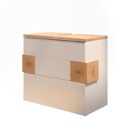 Vicco Waschbeckenunterschrank Eden, Weiß, 70 x 64.5 cm mit 2 Schubladen Vicco Waschbeckenunterschrank Eden, Weiß, 70 x 64.5 cm mit 2 Schubladen von Vicco