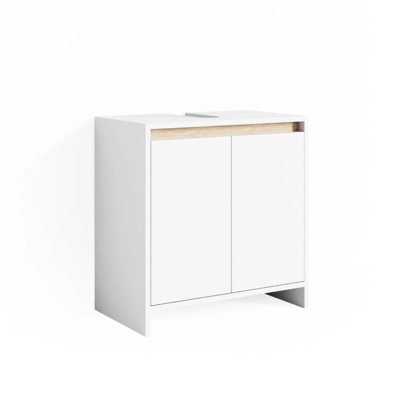 Vicco Waschbeckenunterschrank Emma Weiß/Sonoma 58 x 60 cm von Vicco