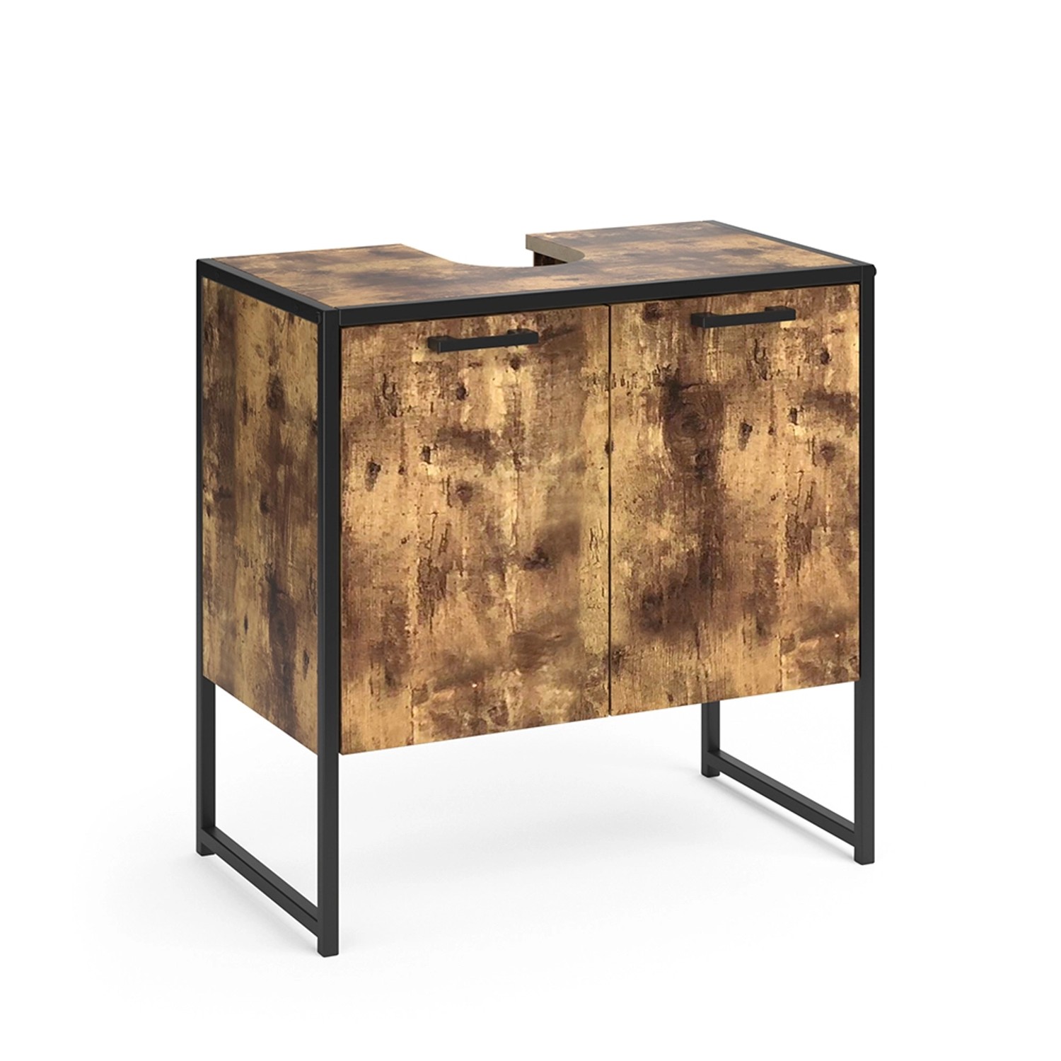 Vicco Waschbeckenunterschrank Fyrk Eiche Rustikal/Schwarz 60 x 60 cm Vicco Waschbeckenunterschrank Fyrk Eiche Rustikal/Schwarz 60 x 60 cm von Vicco
