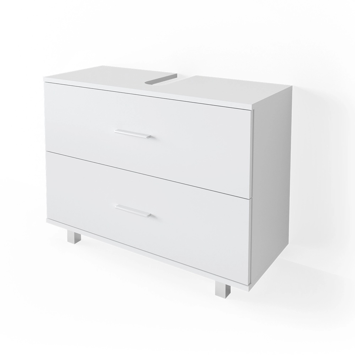 Vicco Waschbeckenunterschrank Ilias Weiß 80 x 61 cm Vicco Waschbeckenunterschrank Ilias Weiß 80 x 61 cm von Vicco