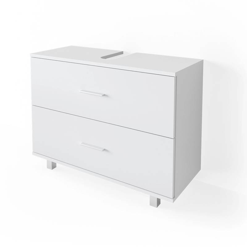 Vicco Waschbeckenunterschrank Ilias Weiß 80 x 61 cm von Vicco