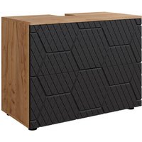 Waschbeckenunterschrank Irma, Anthrazit gestreift, 80 cm mit 2 Schubladen Vicco Waschbeckenunterschrank Irma, Anthrazit gestreift, 80 cm mit 2 Schubladen Vicco von Vicco