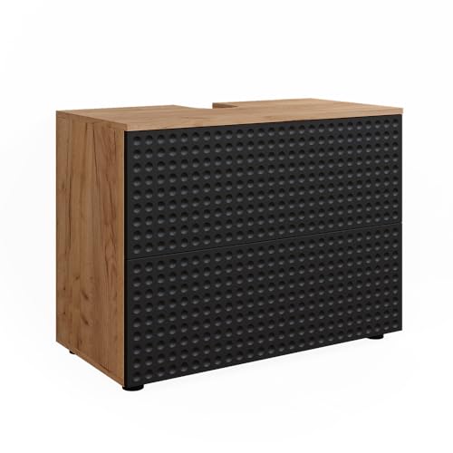 Vicco Waschbeckenunterschrank Irma, Goldkraft Eiche/Anthrazit, 80 cm mit 2 Schubladen Vicco Waschbeckenunterschrank Irma, Goldkraft Eiche/Anthrazit, 80 cm mit 2 Schubladen von Vicco