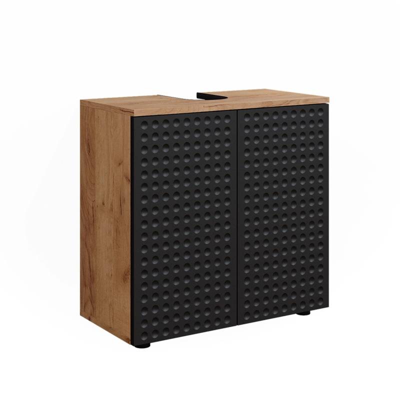 Vicco Waschbeckenunterschrank Irma Goldkraft Eiche/Anthrazit 60 x 59 cm Opt 2 von Vicco