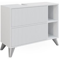 Waschbeckenunterschrank Leano, Weiß, 80 x 62 cm mit 2 Schubladen Vicco Waschbeckenunterschrank Leano, Weiß, 80 x 62 cm mit 2 Schubladen Vicco von Vicco