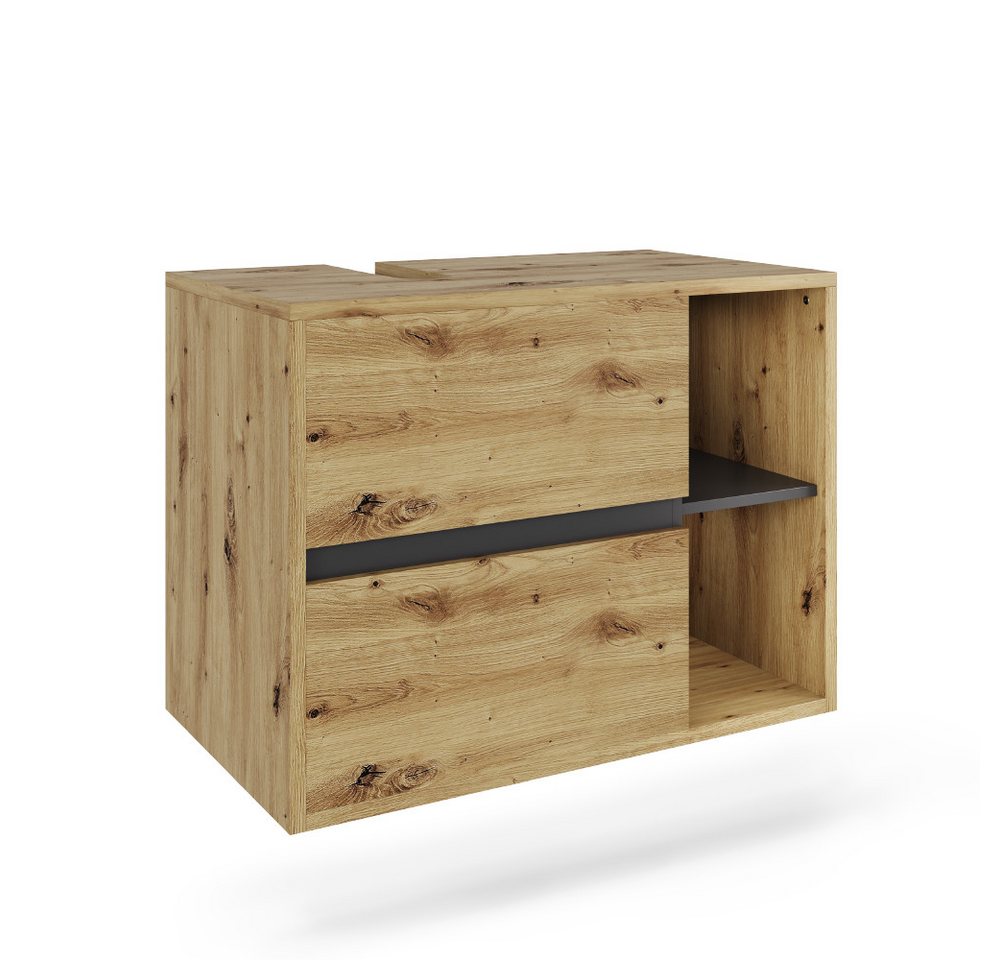 Vicco Waschbeckenunterschrank Viola, Artisan/Grau, 80 x 60 cm mit 2 Schubladen Vicco Waschbeckenunterschrank Viola, Artisan/Grau, 80 x 60 cm mit 2 Schubladen von Vicco