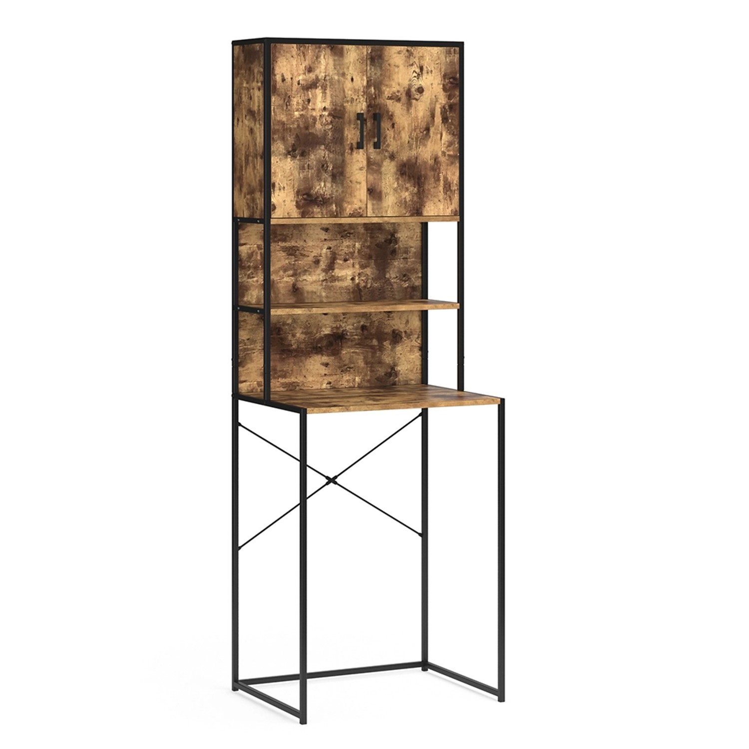 Vicco Waschmaschinenschrank Fyrk Eiche Rustikal/Schwarz 64 x 189 cm Vicco Waschmaschinenschrank Fyrk Eiche Rustikal/Schwarz 64 x 189 cm von Vicco