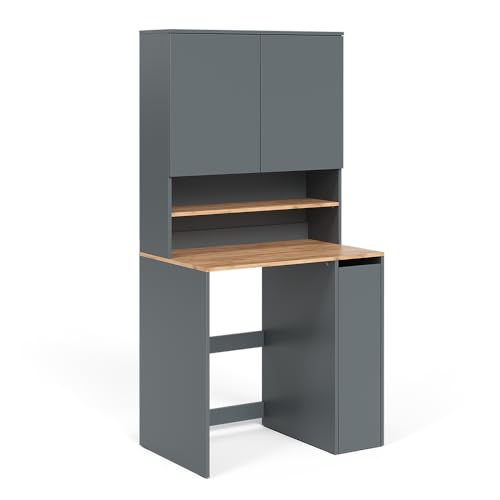 Vicco Waschmaschinenschrank Anthrazit/Goldkraft Eiche Viktor 94x88x60 cm - Badezimmerschrank für die Waschmaschine, Zusätzlicher Stauraum oberhalb des Geräts für Waschmittel & Zubehör von Vicco