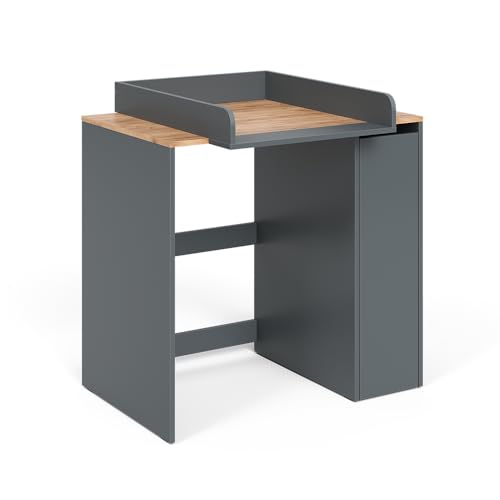 Vicco Waschmaschinenschrank Anthrazit/Goldkraft Eiche Viktor 94x88x60 cm - Badezimmerschrank für die Waschmaschine, Praktische Wickelauflage in ergonomischer Höhe für rückenschonendes Wickeln von Vicco