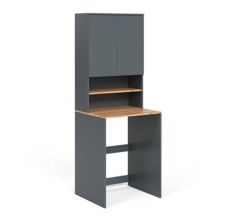 Vicco Waschmaschinenumbauschrank Viktor, Anthrazit/Goldkraft Eiche, 68 x 88.2 cm 2 Teile mit Regal von Vicco