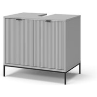 Waschbeckenunterschrank Eliza, Grau, 60 x 63 cm mit Türen Vicco von Vicco