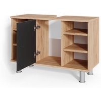 Vicco - Waschbeckenunterschrank Fynn, Anthrazit, 80 x 54 cm von Vicco