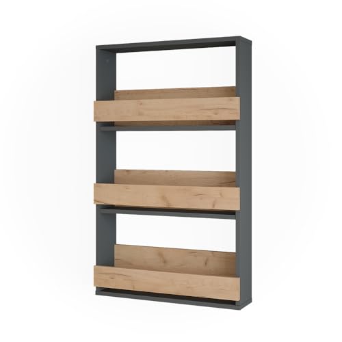 Vicco Weinglasregal Repose, Goldkraft Eiche/Anthrazit, 60 x 98 cm von Vicco